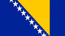 The flag of Bosnia and Herzegovina